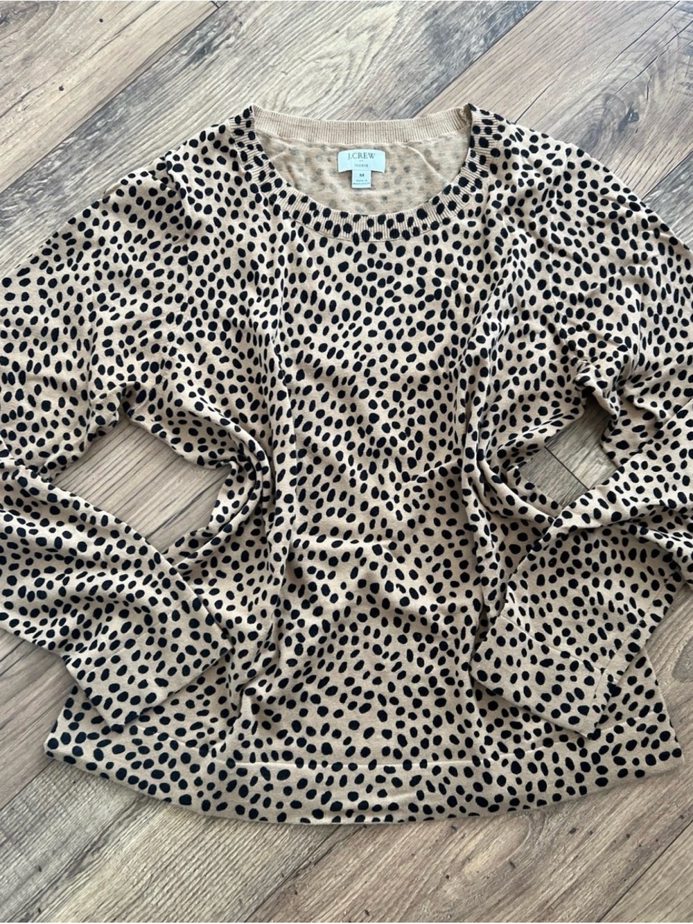Lightweight Animal Print Sweater Medium